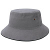Grey Black Main Sandwich Brim Bucket Hats